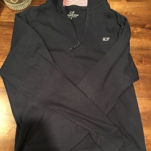Navy 1/4 Zip Up Vineyard Vines Sweatshirt